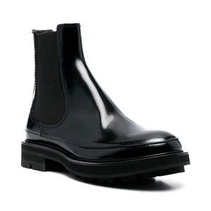 ALEXANDER MCQUEEN The Seam Pull On Black Chelsea Boots - MSRP $1150 - US 10.5